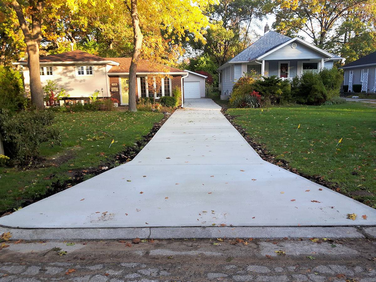 cement driveway 33