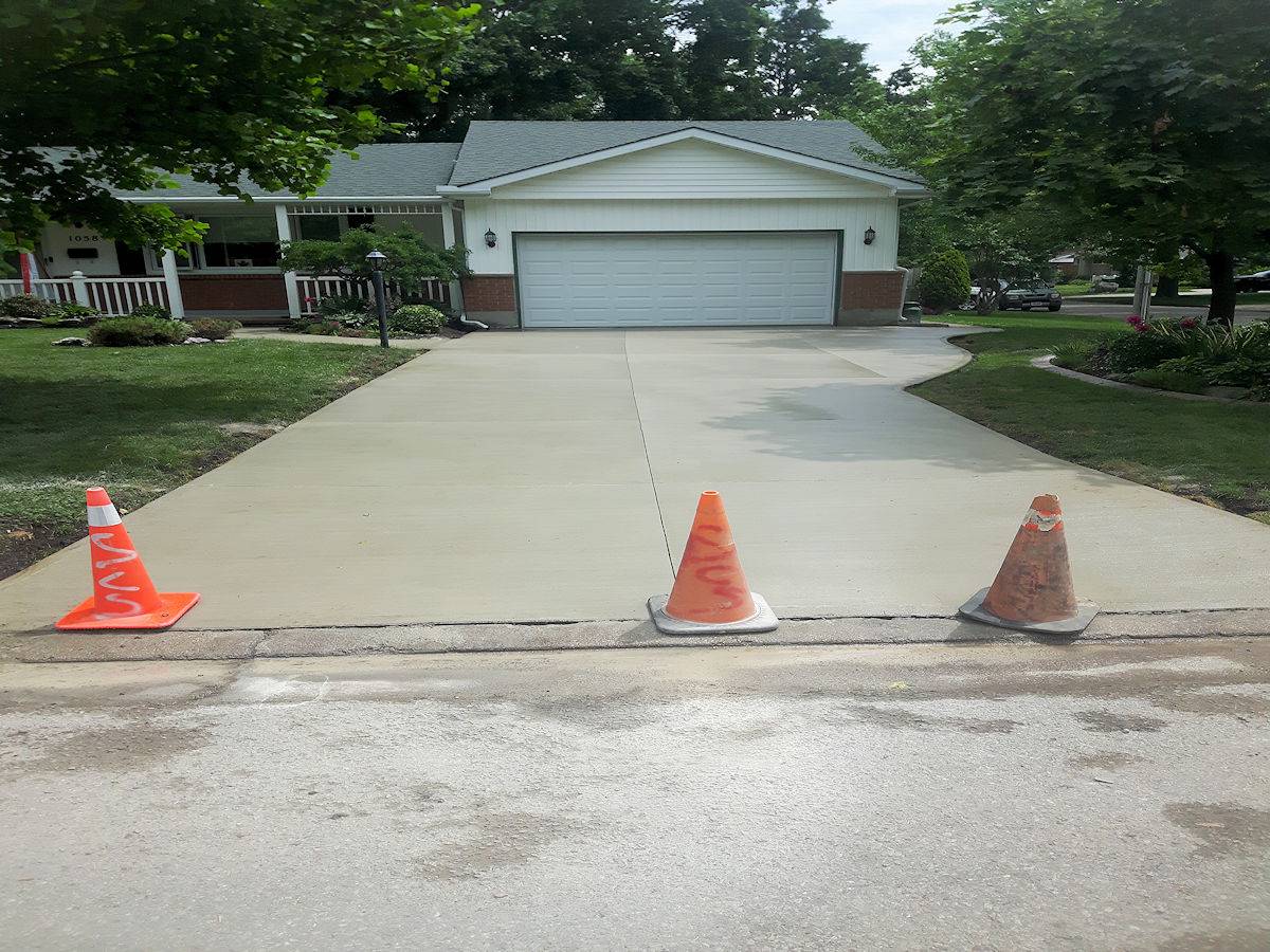 cement driveway 45