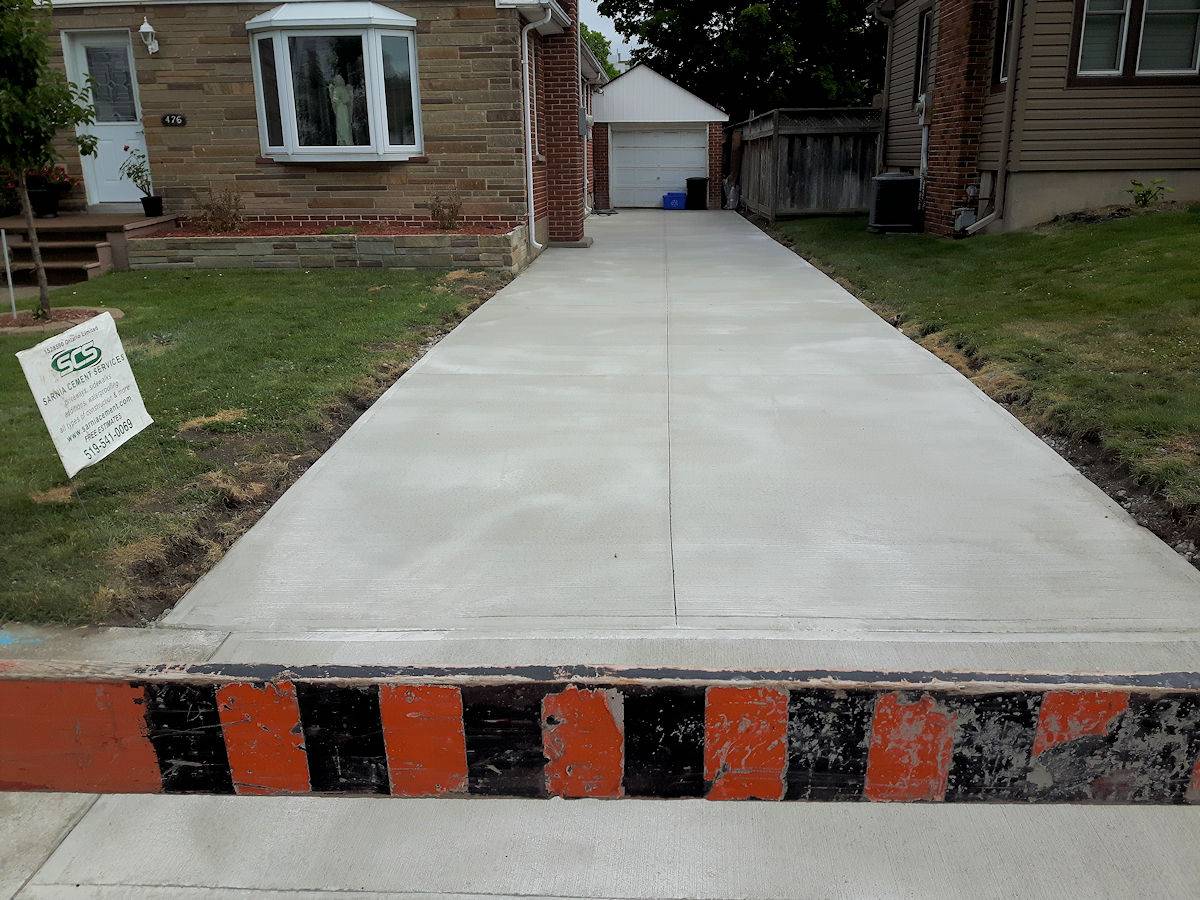 cement driveway 48