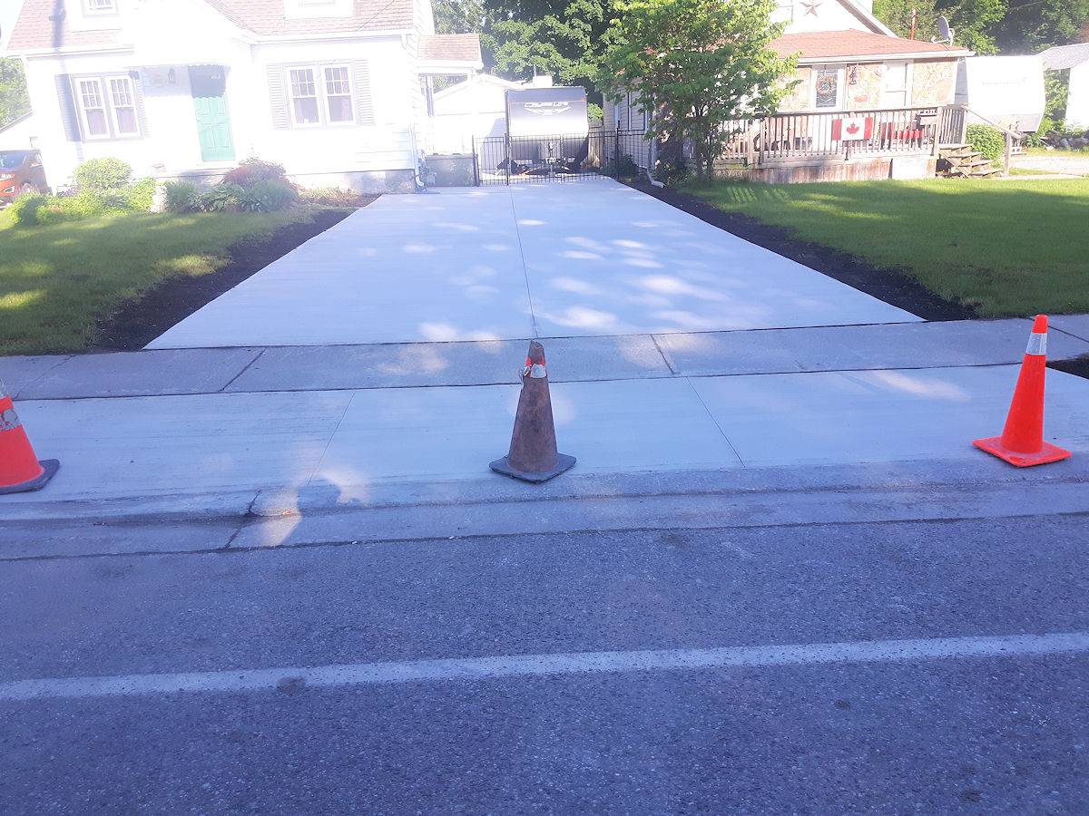 cement driveway 36