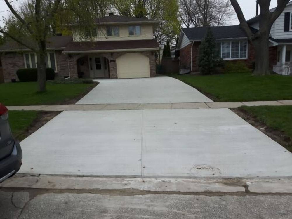 cement driveway 13