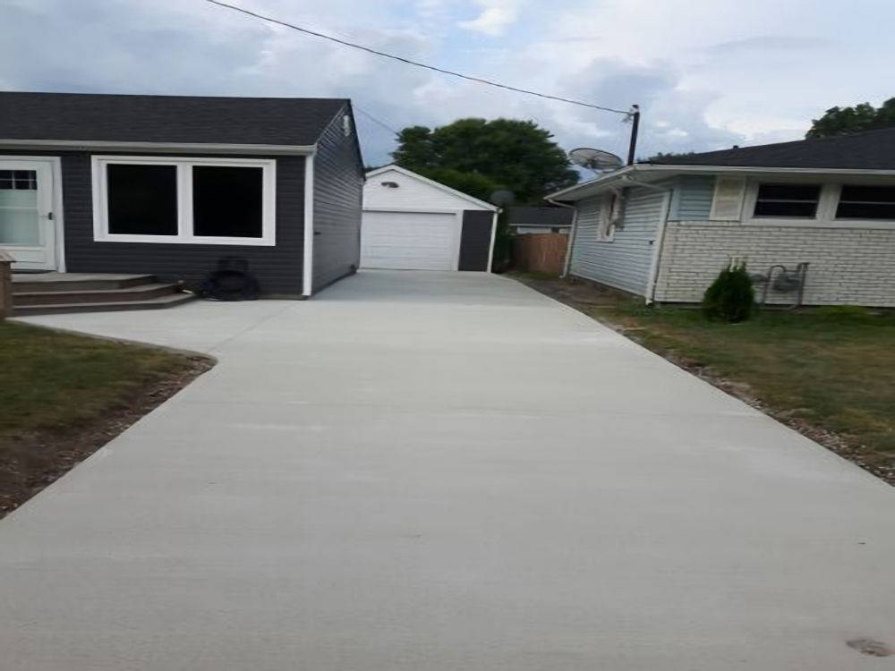 cement driveway 14